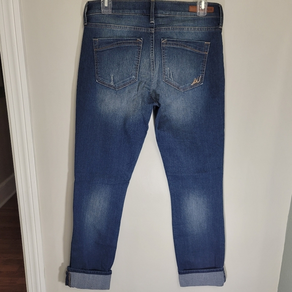 EXPRESS Skinny Midrise Dark Wash Jean Size 6 - Picture 3 of 6